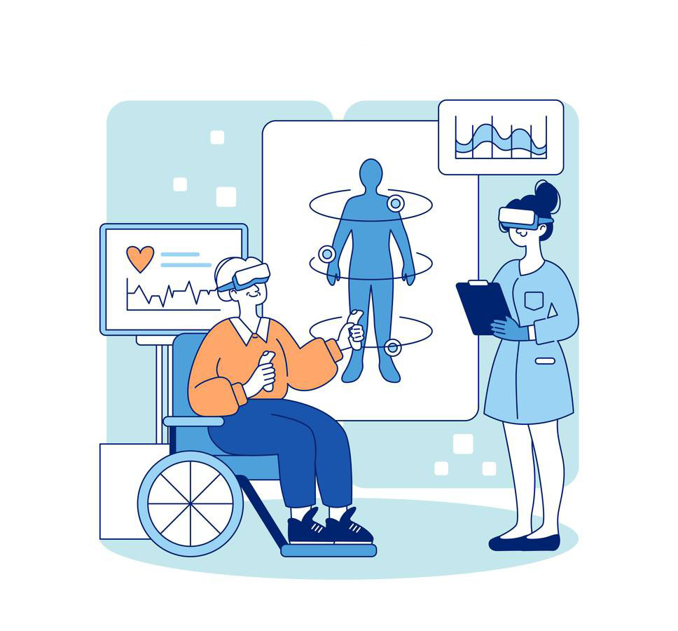 Adaptive Technology. Flat Vector Illustration